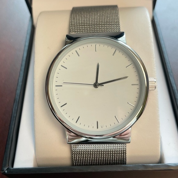 INC White Mesh Watch Women’s - Picture 1 of 3